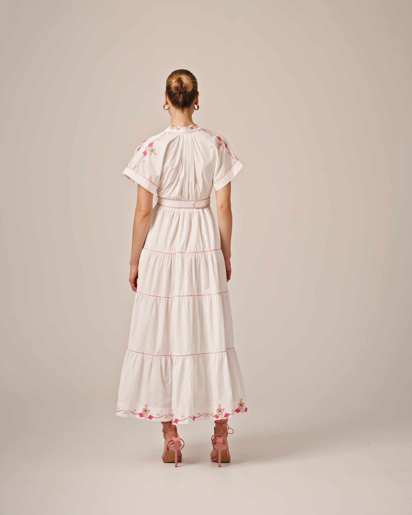 BYTIMO OF NORWAY - POPLIN EMBROIDERED SHIRT DRESS - 100% ORGANIC COTTON