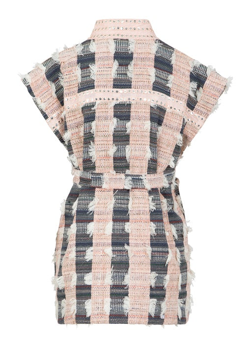 COSTER COPENHAGEN - 252-7201 - Vest with mirror ribbons