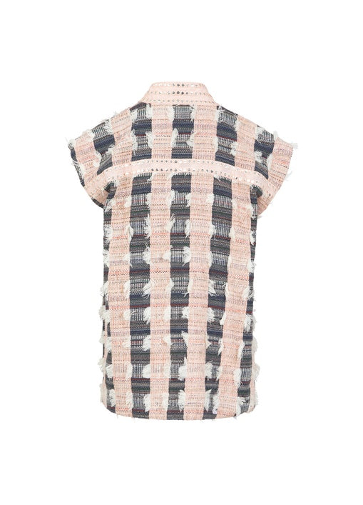 COSTER COPENHAGEN - 252-7201 - Vest with mirror ribbons