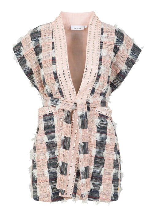 COSTER COPENHAGEN - 252-7201 - Vest with mirror ribbons