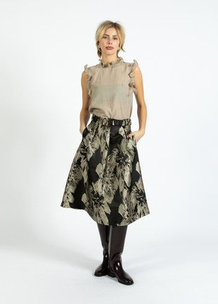 COSTER COPENHAGEN - 254-1501 - TOP WITH RUFFLES