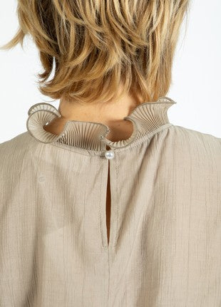 COSTER COPENHAGEN - 254-1501 - TOP WITH RUFFLES