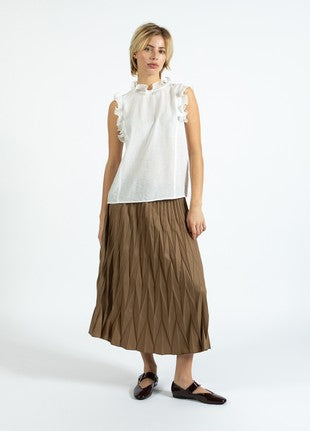 COSTER COPENHAGEN - 254-1501 - TOP WITH RUFFLES