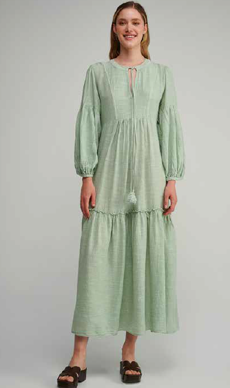 PEARL & CAVIAR SAMPLE S/M  - S23P6006 MAXI DRESS
