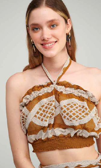 PEARL & CAVIAR SAMPLE S/M  - S23P6014 ZAKAR TOP