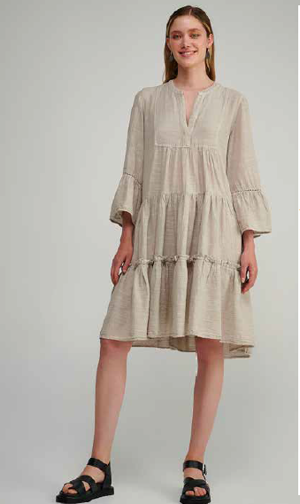 PEARL & CAVIAR SAMPLE S/M  - S23P6030 MIDI DRESS