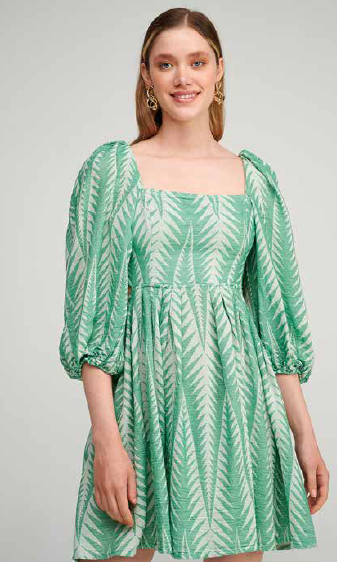 PEARL & CAVIAR SAMPLE S/M  - S23P6032 ZAKAR MINI DRESS