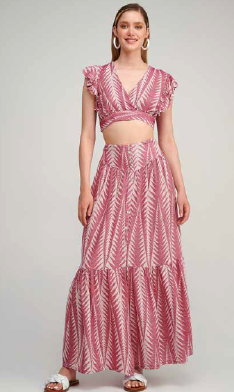PEARL & CAVIAR SAMPLE S/M - S23P6033 ZAKAR MAXI SKIRT