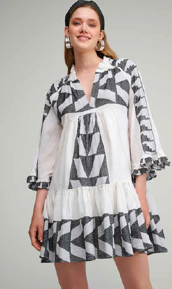 PEARL & CAVIAR SAMPLE S/M  - S23P6041 ZAKAR DRESS