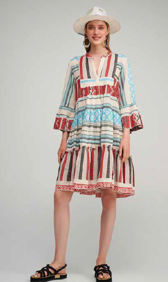 PEARL & CAVIAR SAMPLE S/M - S23P6057 ZAKAR MIDI DRESS