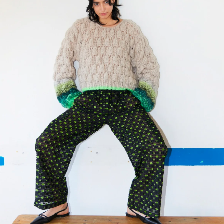 DAWN X DARE - ANGEL HANDKNIT (LIME) - MADE IN ITALY