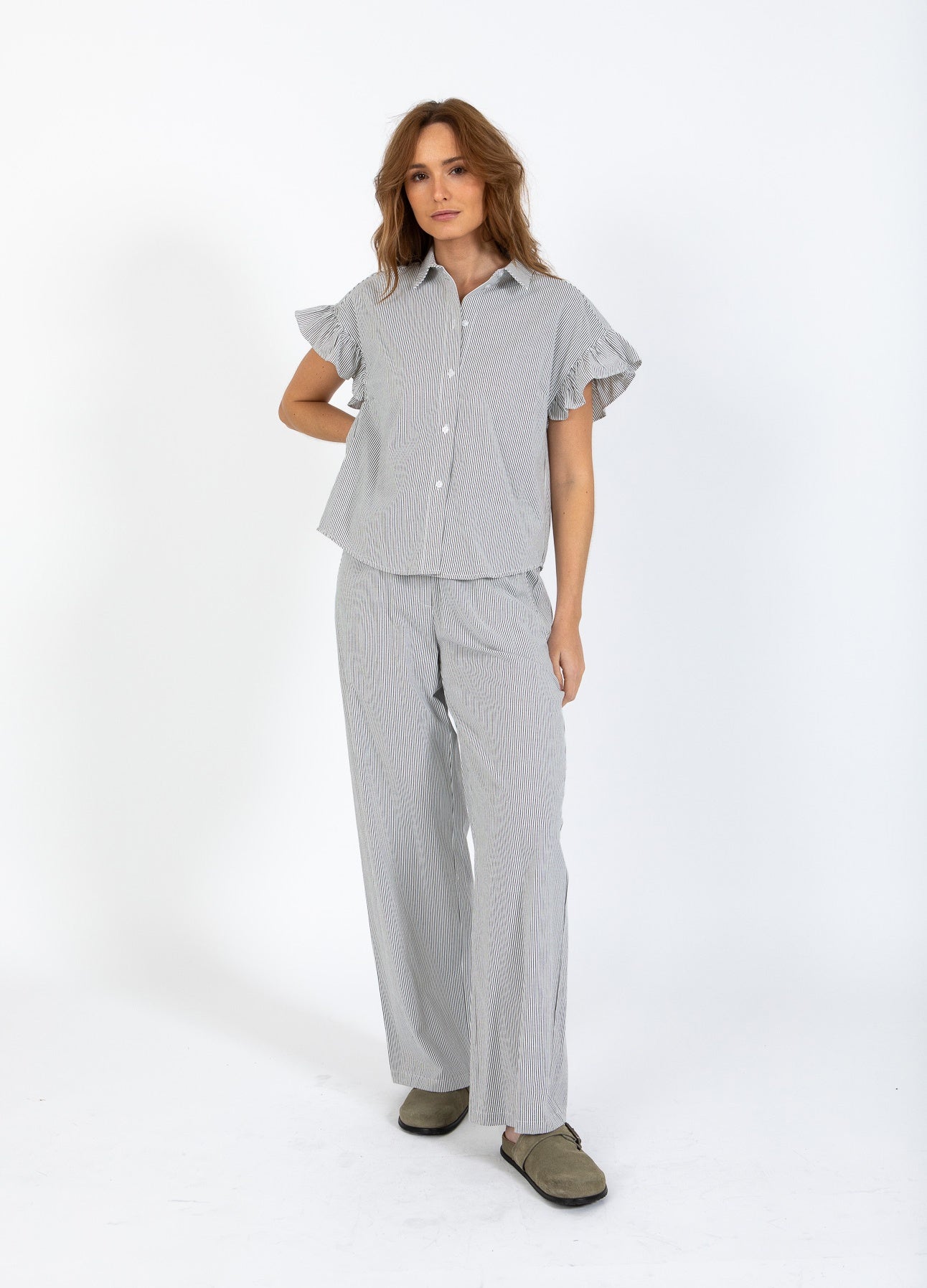 COSTER COPENHAGEN - CCH1277 - CC Heart GWEN frill short sleeved shirt