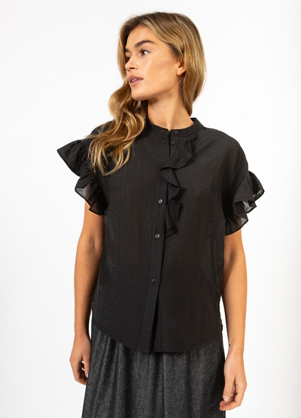 COSTER COPENHAGEN - CCH1178 - CC Heart HAZEL FRILL SHIRT BLOUSE