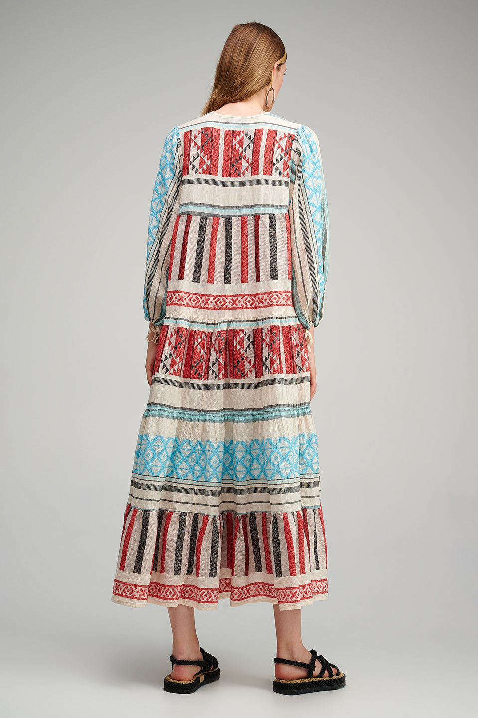 PEARL & CAVIAR OF GREECE - SAMPLE S/M - S23P6064 100% COTTON DRESS