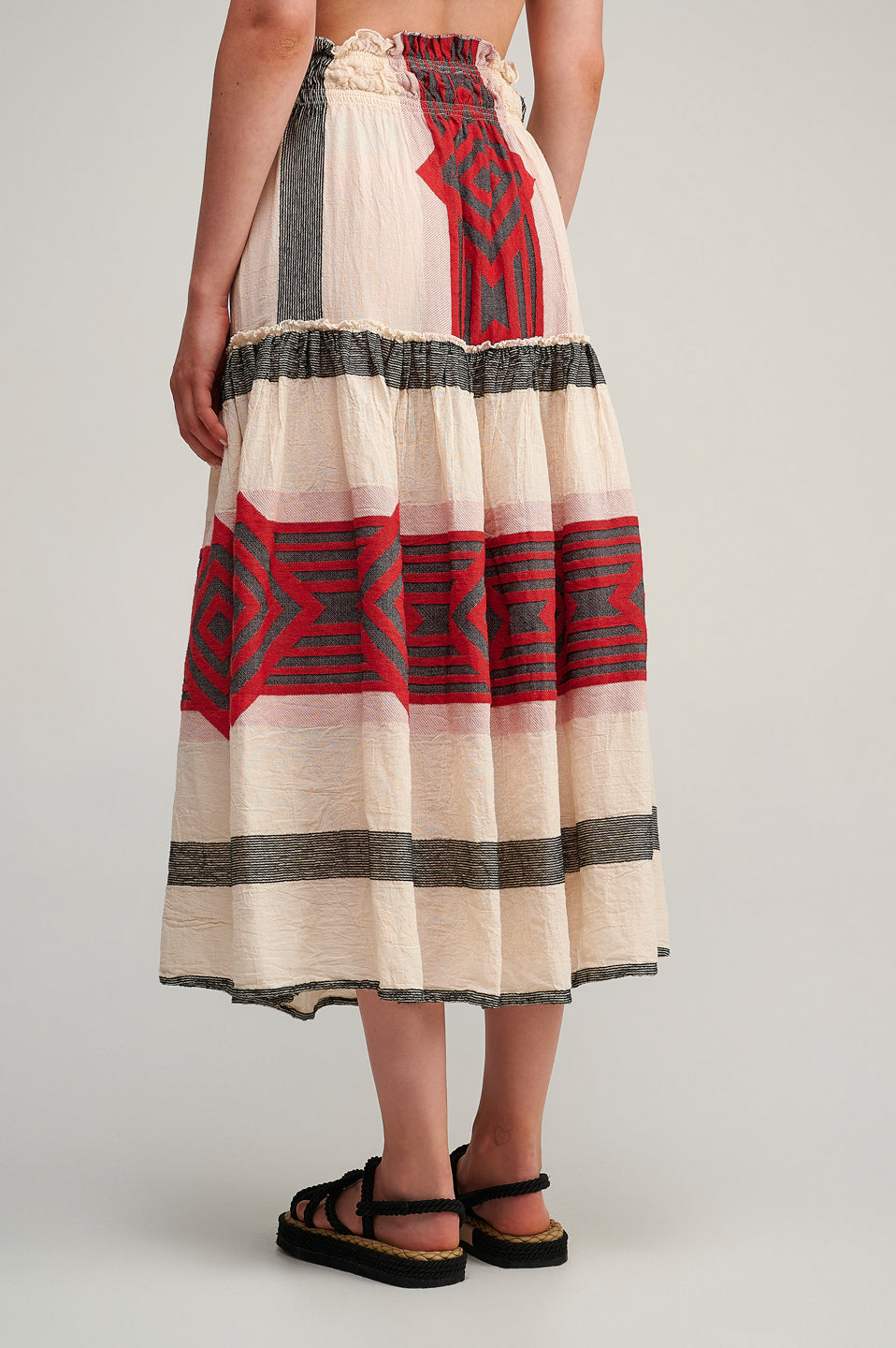 PEARL & CAVIAR OF GREECE - SAMPLE S/M - S23P6083 100% COTTON SKIRT