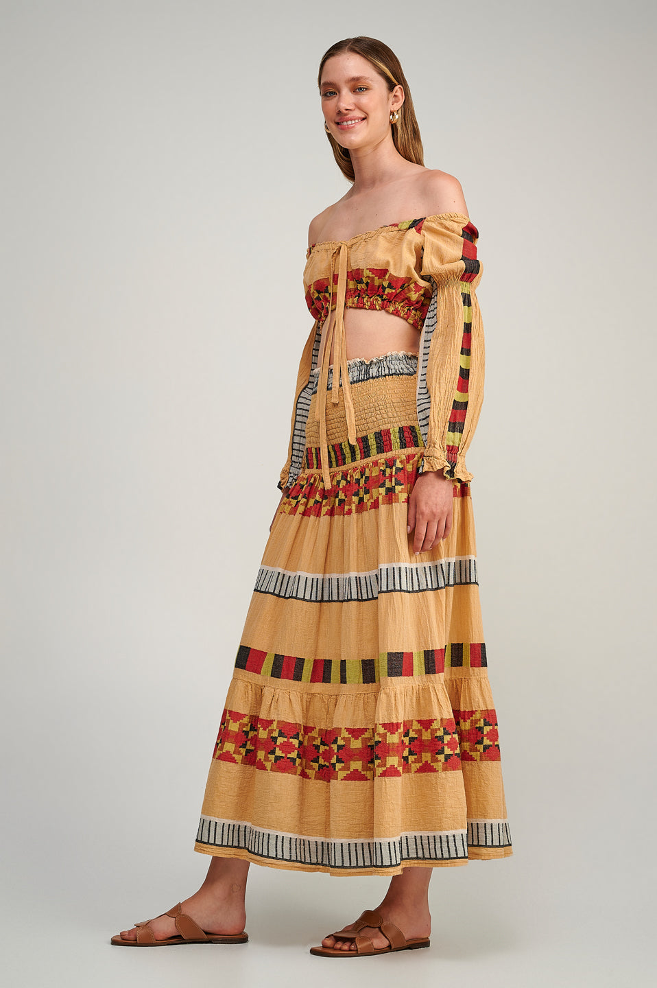 PEARL & CAVIAR OF GREECE - SAMPLE S/M - S23P6134 - 100% COTTON - CROP TOP ONLY