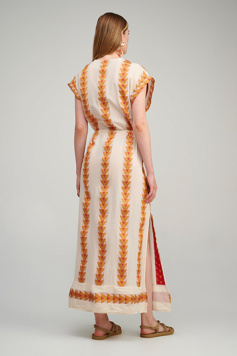 PEARL & CAVIAR OF GREECE - SAMPLE S/M - S23P6141 - COTTON LUREX BLEND KIMONO