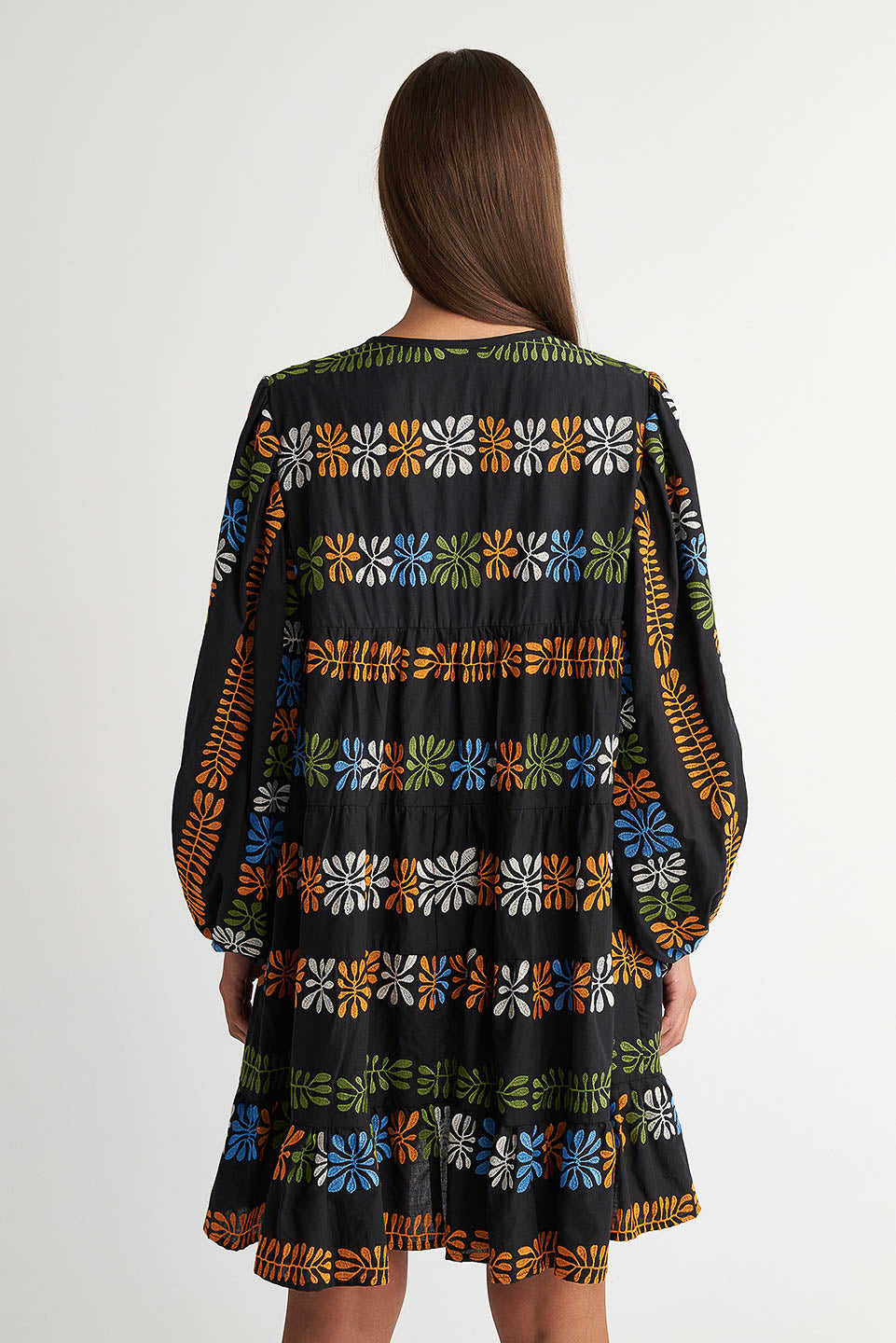 PEARL & CAVIAR OF GREECE - SAMPLE S/M - S24P5009 - COTTON BLEND EMBROIDERED