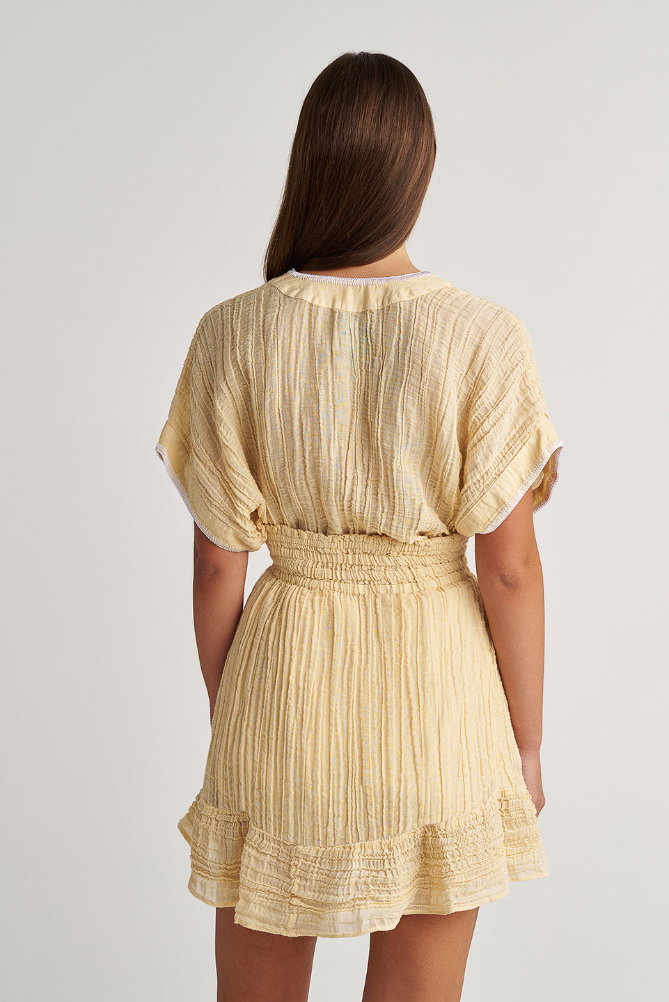 PEARL & CAVIAR OF GREECE - SAMPLE S/M - S24P5090 - RAMIE/COTTON - SKIRT ONLY