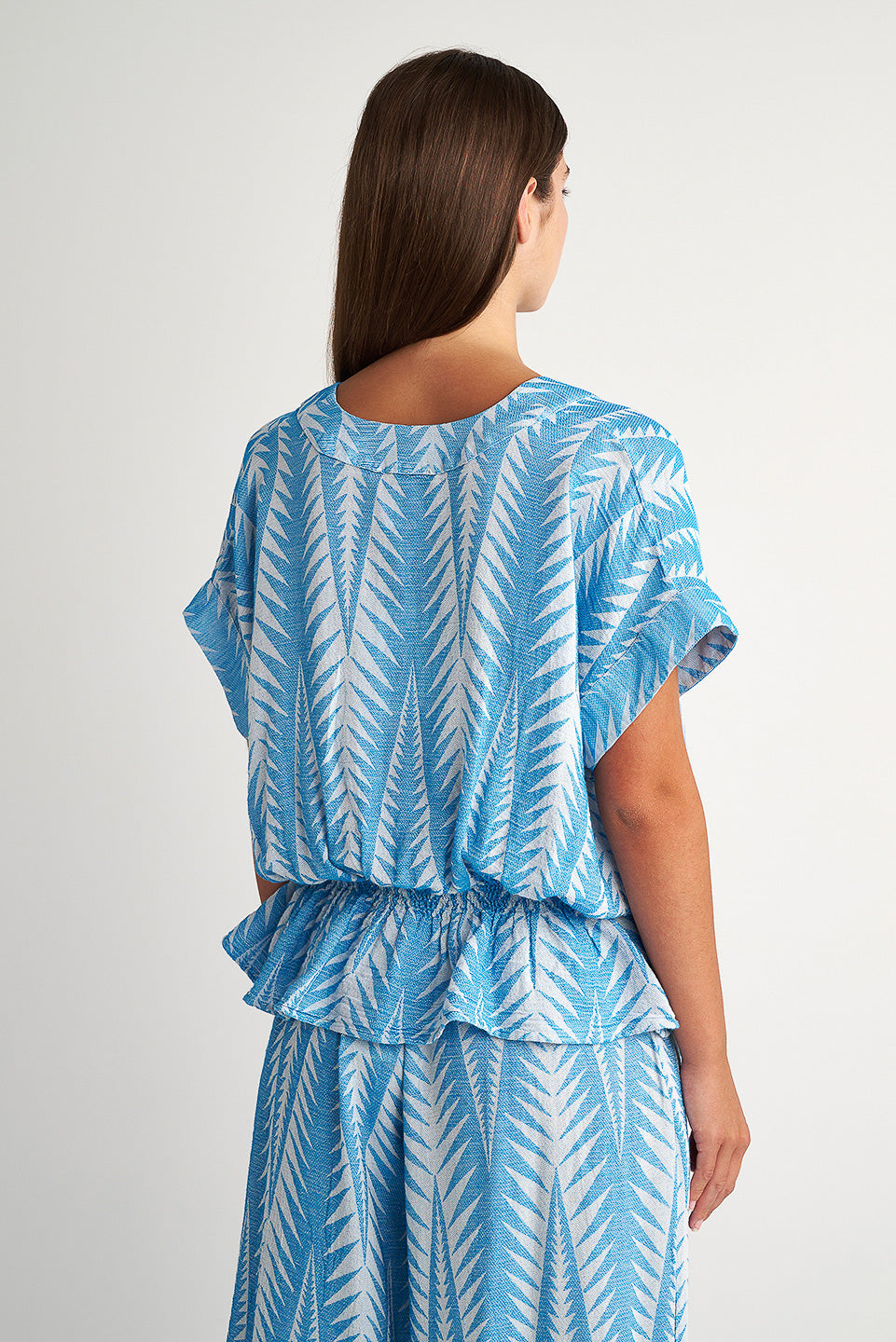 PEARL & CAVIAR OF GREECE - SAMPLE S/M - S24P5110 - SILK/COTTON/VISCOSE - BLOUSE ONLY