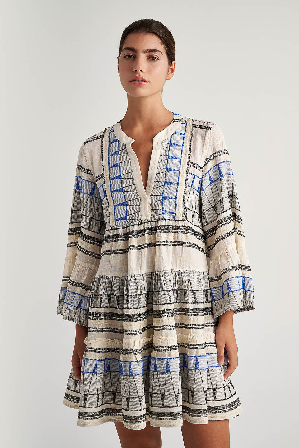 PEARL & CAVIAR OF GREECE - SAMPLE S/M -S24P5119 - COTTON/LUREX