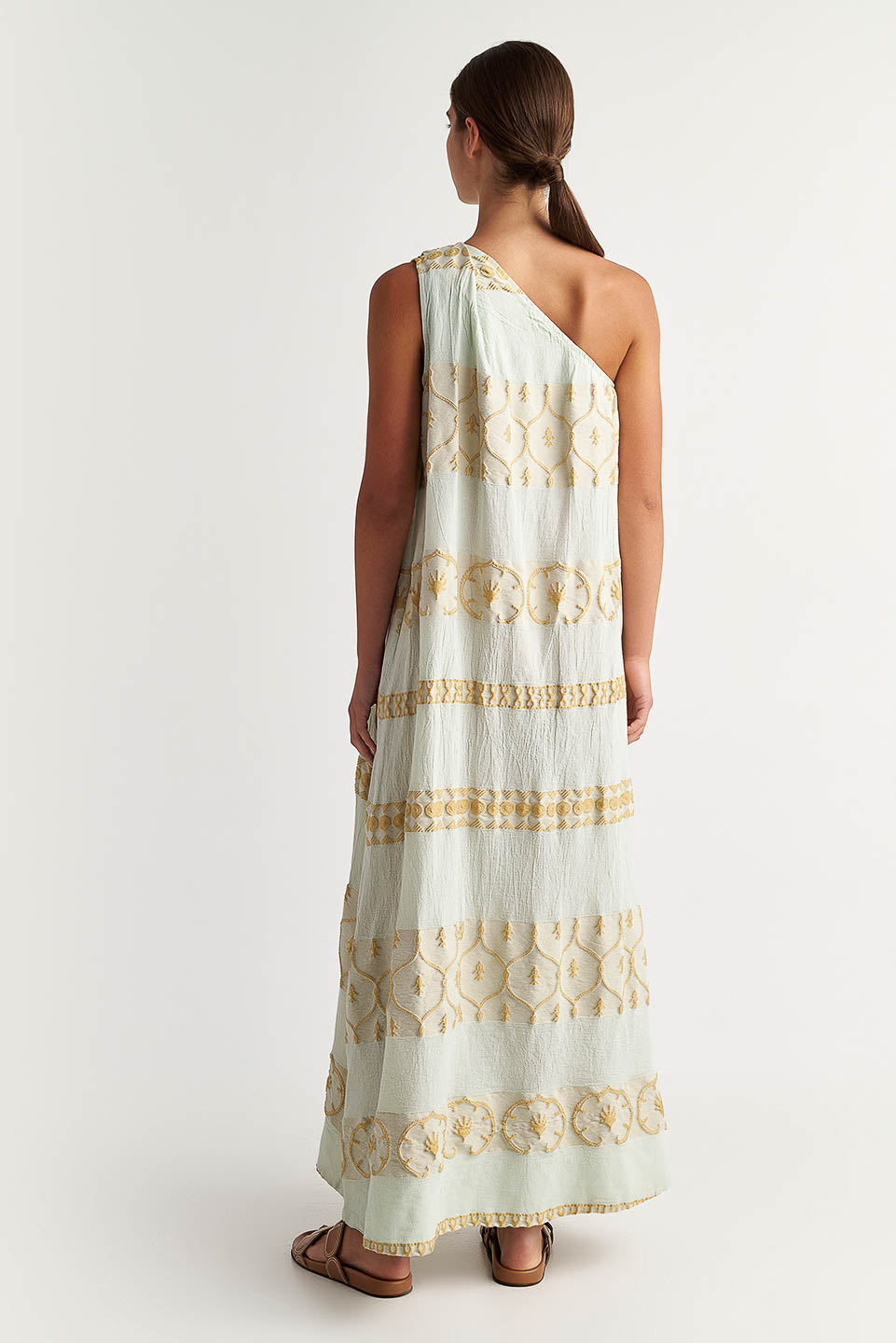 PEARL & CAVIAR OF GREECE - SAMPLE S/M - S24P5136 - COTTON/POLYESTER EMBROIDERED