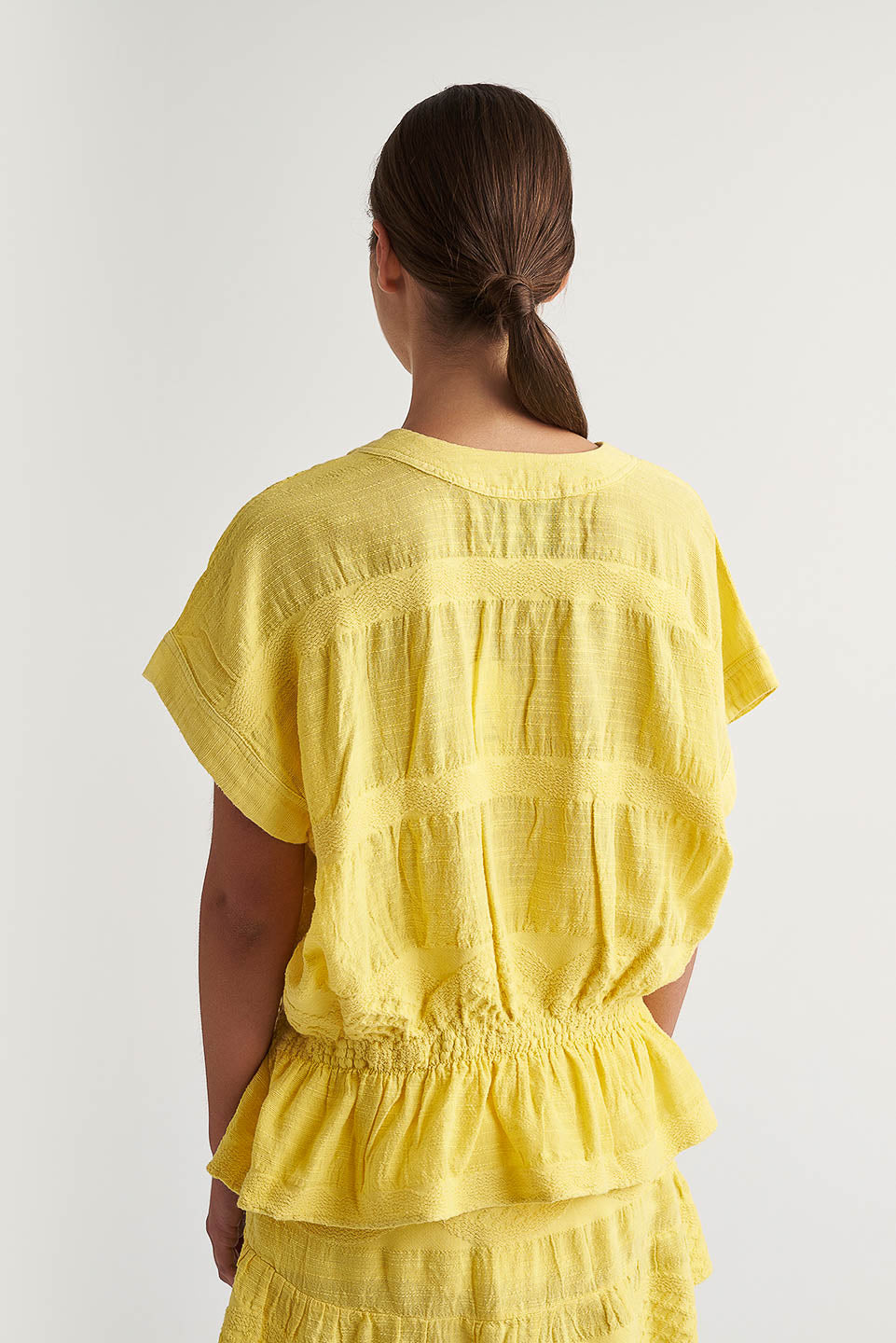 PEARL & CAVIAR OF GREECE - SAMPLE S/M - S24P5142 - LINEN/COTTON/TENCEL - BLOUSE