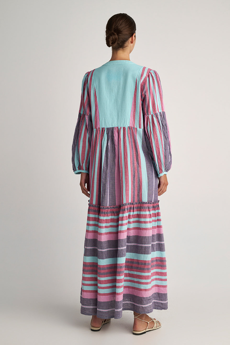 PEARL & CAVIAR OF GREECE - SAMPLE S/M -S24P5217 - 100% COTTON - AQUA