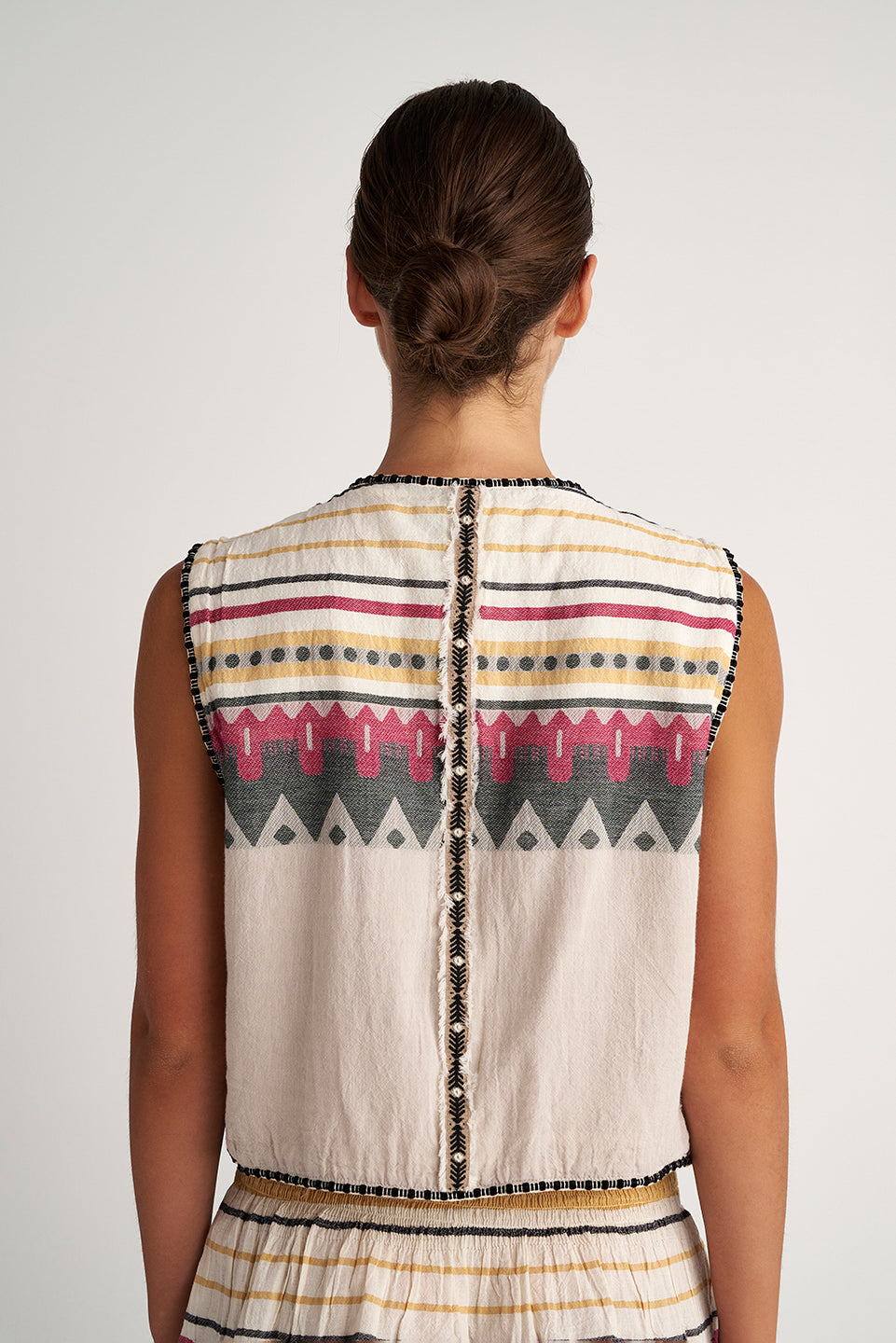 PEARL & CAVIAR OF GREECE - SAMPLE S/M -S24P5227 - 100% COTTON - VEST ONLY