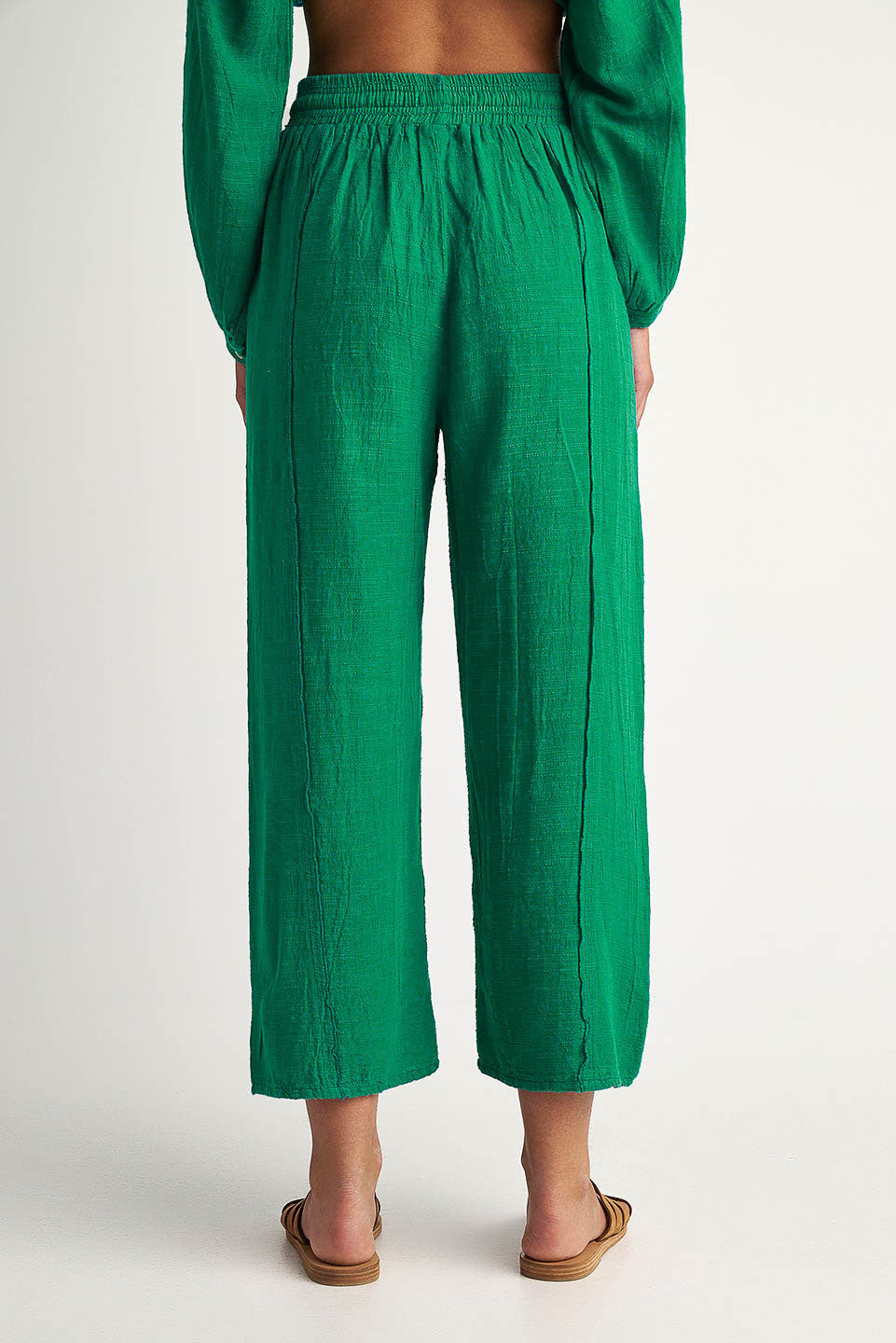 PEARL & CAVIAR OF GREECE - SAMPLE S/M -S24P5274 - LINEN COTTON VISCOSE -PANT ONLY