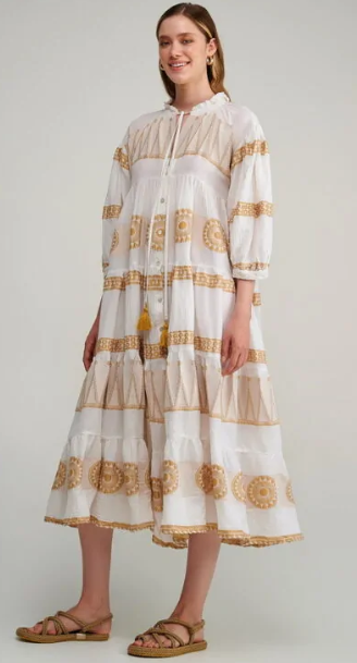 PEARL & CAVIAR SAMPLE S/M - S23P6176 MAXI DRESS