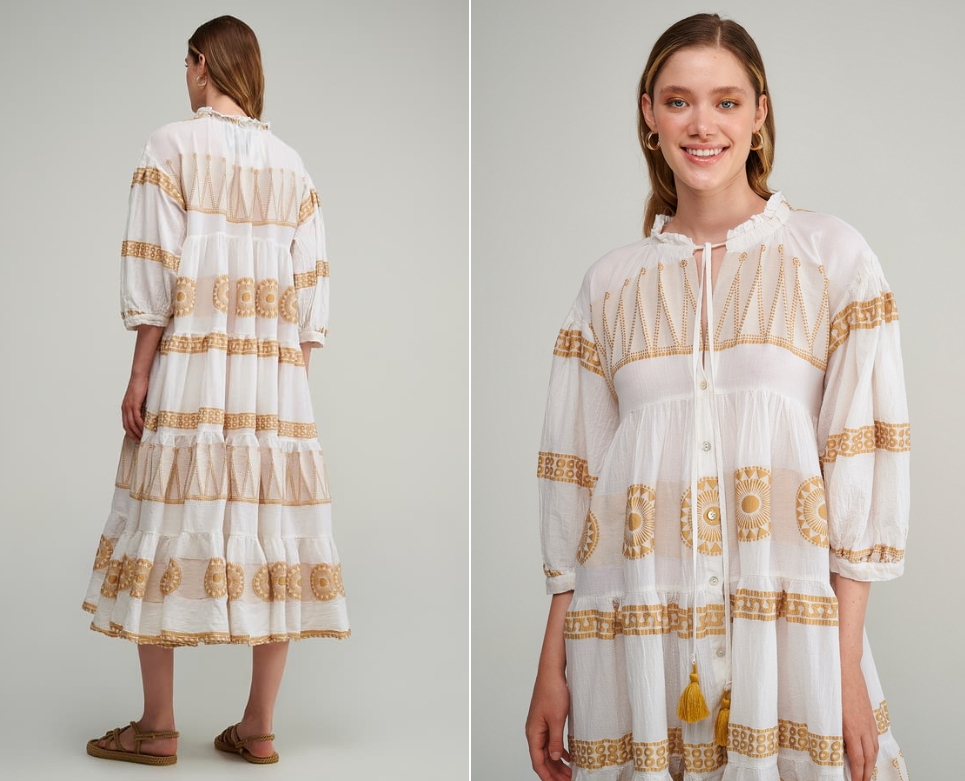 PEARL & CAVIAR SAMPLE S/M - S23P6176 MAXI DRESS