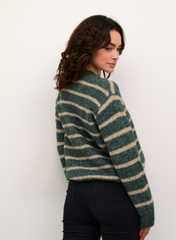 KAFFE - KATRINA STRIPED PULLOVER WOOL BLEND