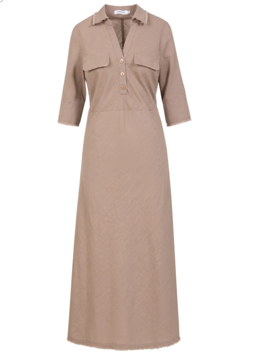 COSTER COPENHAGEN - 252-5205 DRESS WITH RAW EDGES