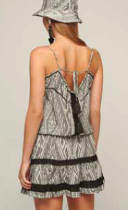 PEARL & CAVIAR SAMPLE S/M - S22P1057 MINI DRESS SILK BLEND