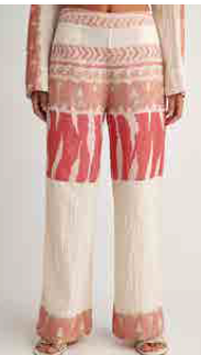 PEARL & CAVIAR OF GREECE - SAMPLE S/M -S24P517 5- 100% COTTON - PANT