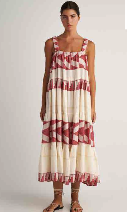 PEARL & CAVIAR OF GREECE - SAMPLE S/M -S24P5197- COTTON/LUREX