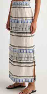 PEARL & CAVIAR OF GREECE - SAMPLE S/M -S24P5122 - COTTON/LUREX - SKIRT