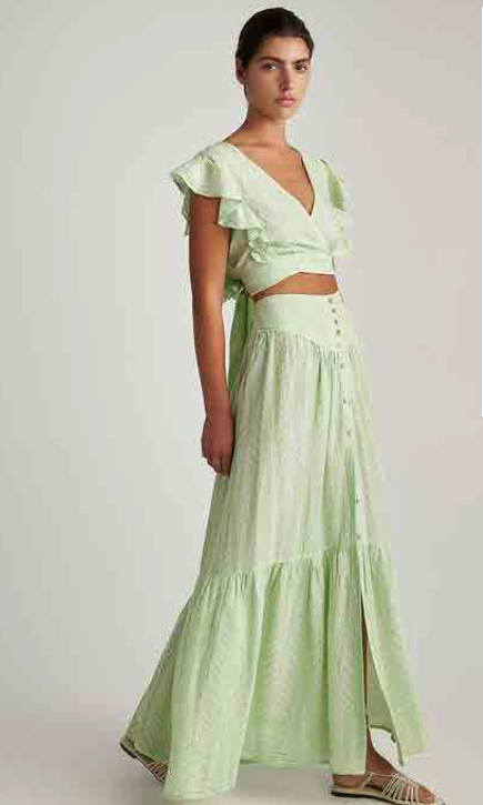 PEARL & CAVIAR OF GREECE - SAMPLE S/M - S24P5190 - SILK/COTTON/VISCOSE - SKIRT