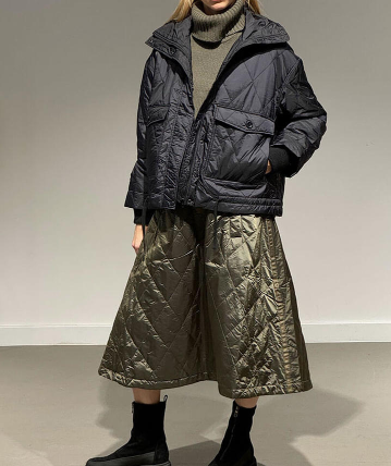 PROJECT AJ117 - SAMPLE SIZE M - LIGHTWEIGHT QUILTED SKIRT