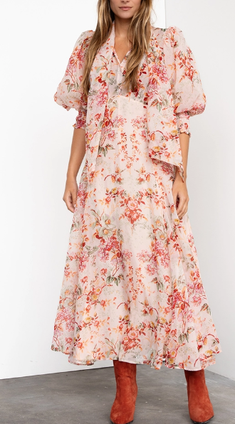 BYTIMO OF NORWAY - 2340585 ORGANZA MIDI DRESS 100% VISCOSE