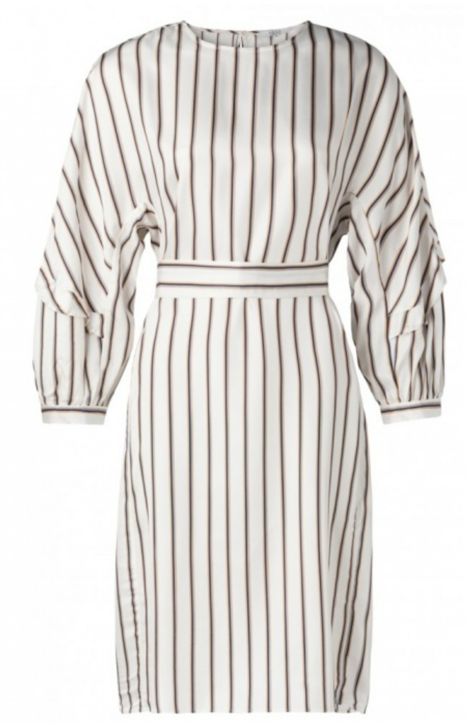 YAYA - STRIPED RUFFLE DRESS (180187-911)