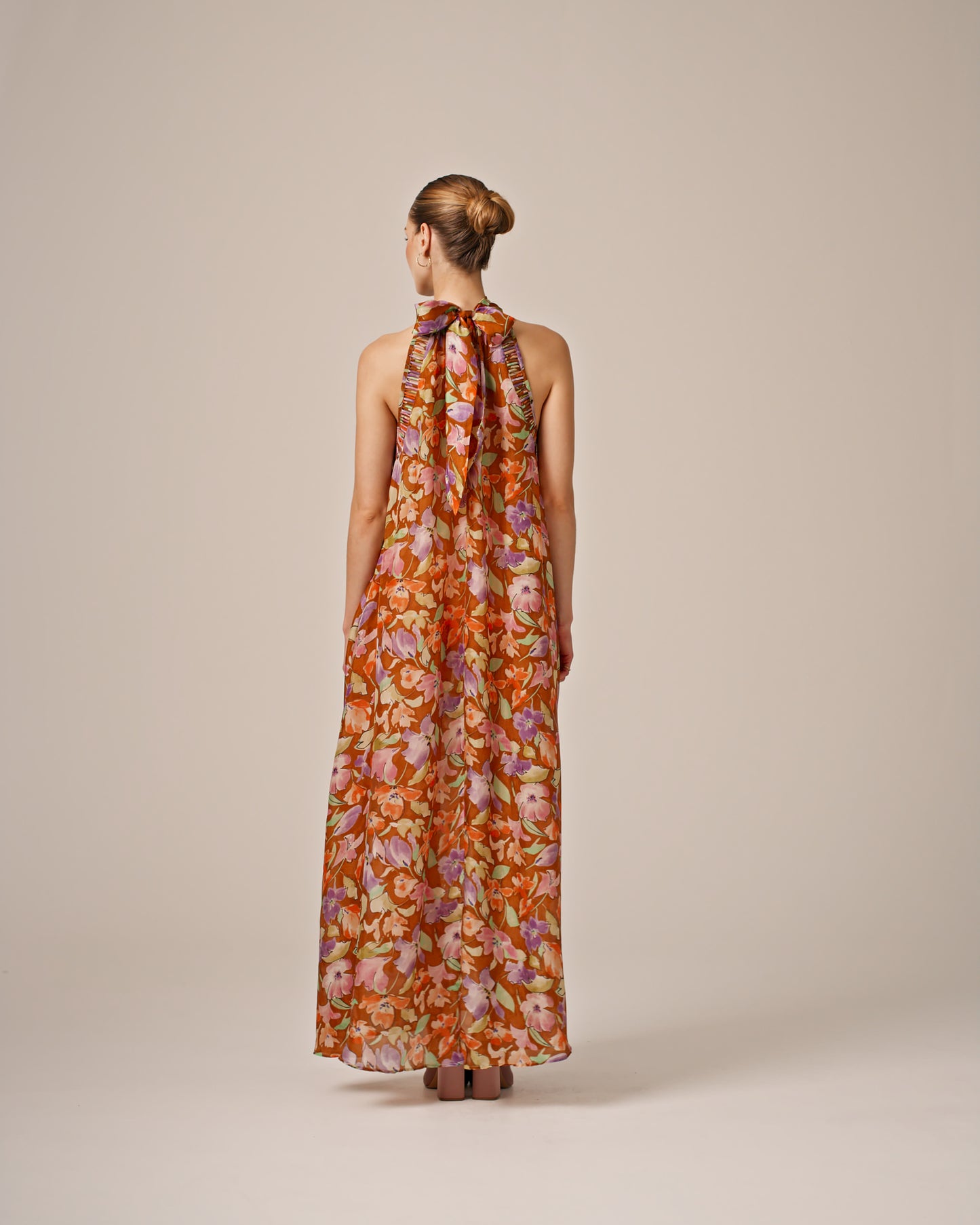 BYTIMO OF NORWAY - 2430533 - CUPRO HALTERNECK DRESS - 100% CERTIFIED CUPRO