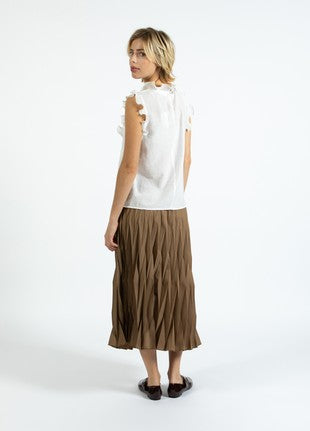 COSTER COPENHAGEN - 254-1501 - TOP WITH RUFFLES