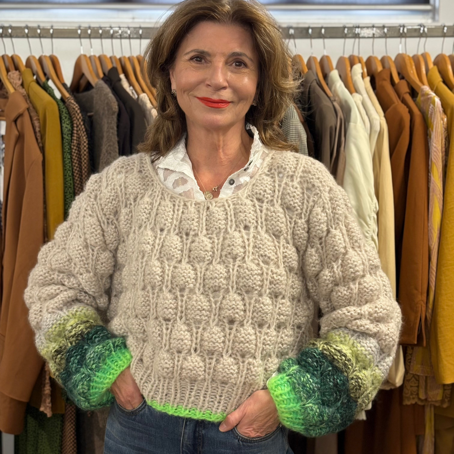 DAWN X DARE - ANGEL HANDKNIT (LIME) - MADE IN ITALY