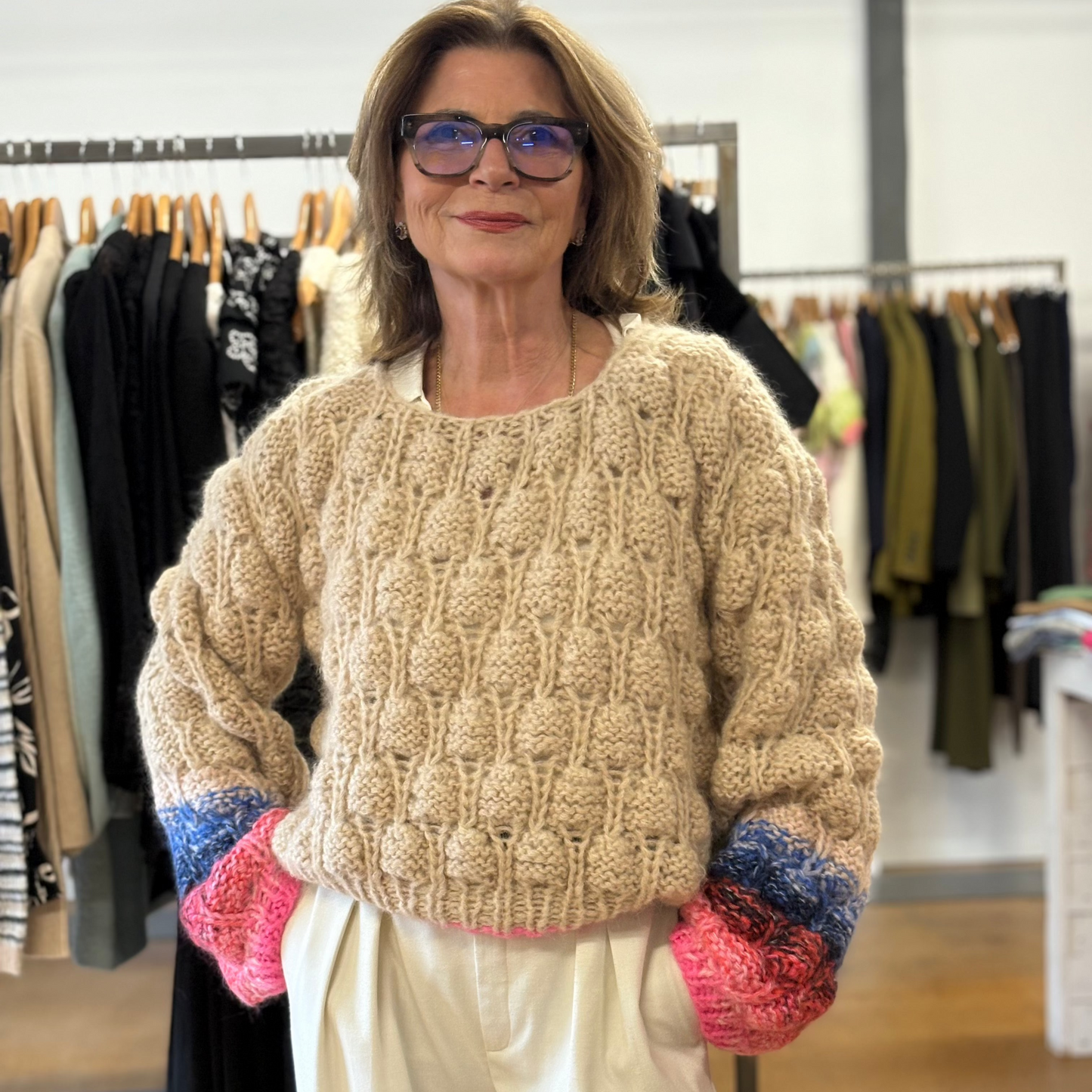 DAWN X DARE - ANGEL HANDKNIT (VERY PINK) - MADE IN ITALY