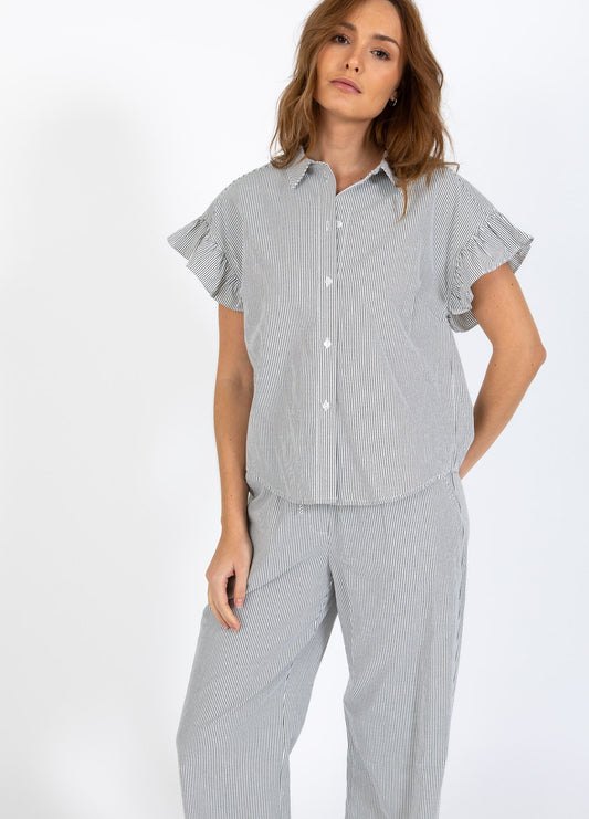 COSTER COPENHAGEN - CCH1277 - CC Heart GWEN frill short sleeved shirt