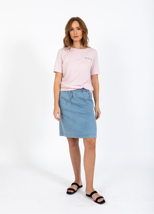 COSTER COPENHAGEN - CCH4539 - CC Heart ELLIS denim skirt