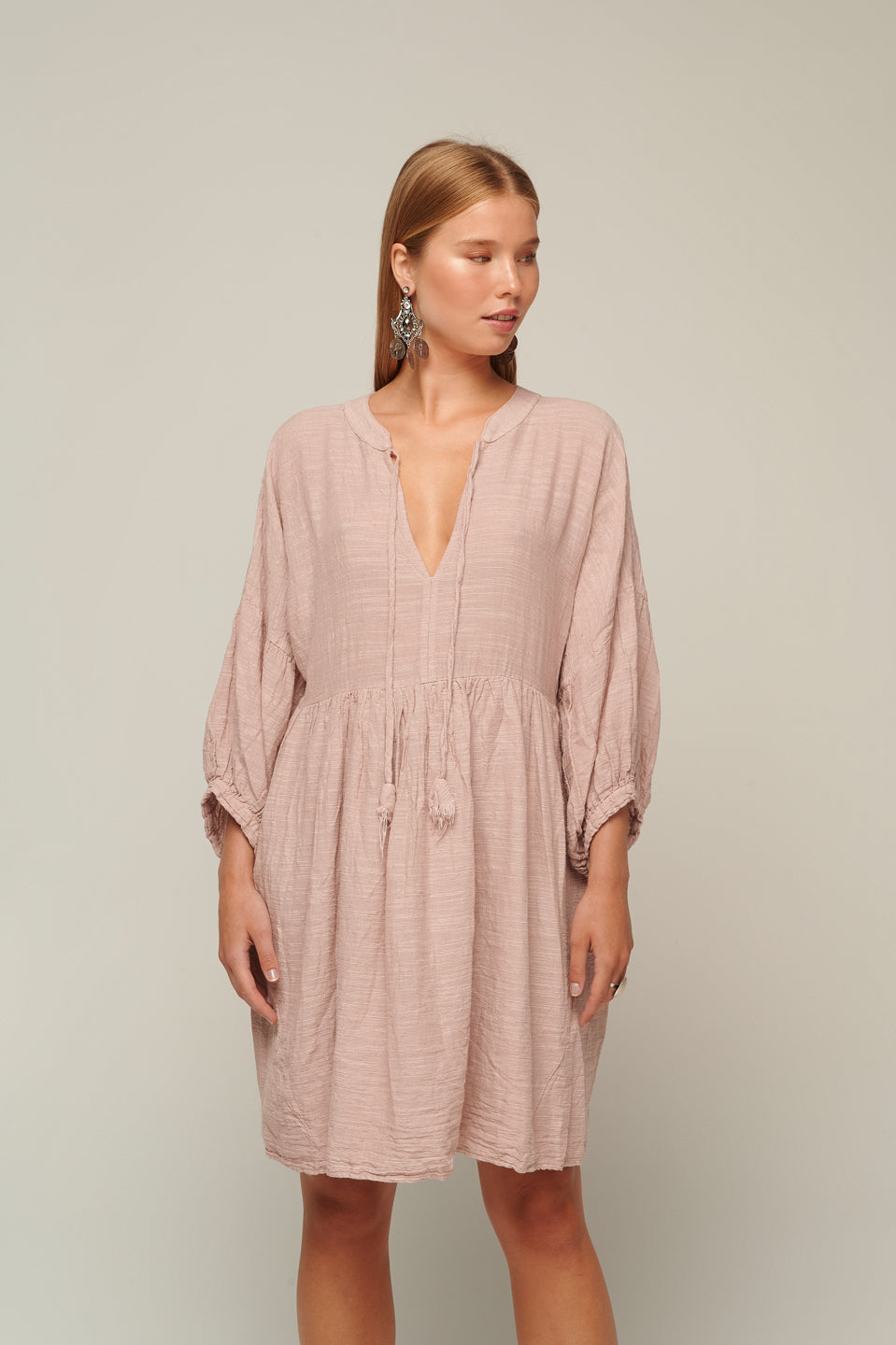 PEARL & CAVIAR OF GREECE - SAMPLE S/M - S22P1071 LINEN COTTON VISCOSE