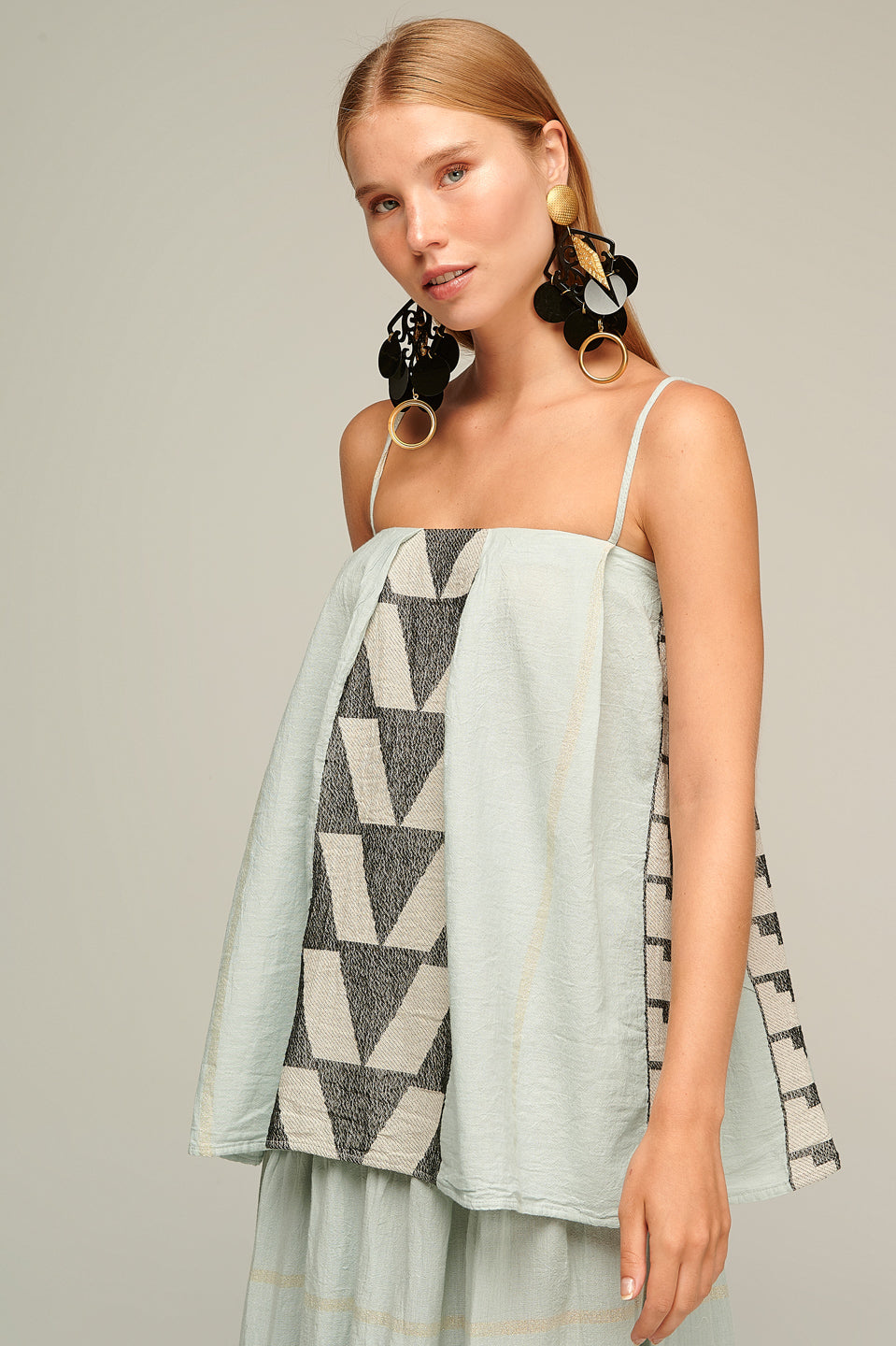 PEARL & CAVIAR OF GREECE - SAMPLE S/M  - S22P1095 100% COTTON TOP